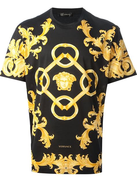 versace shirt black 2000|versace long sleeve t shirt.